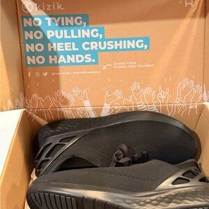 Kizik Men's Black Slip-On Sneakers 11.5 New